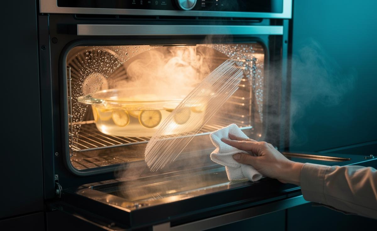 How to clean ovens with steam so grease loosens without harsh chemicals