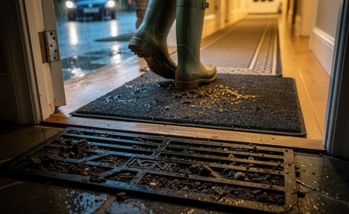 The three-zone hallway system that keeps mud from spreading indoors